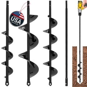 K-Brands auger drill bit set for planting and bulbs, enabling quick, clean holes.