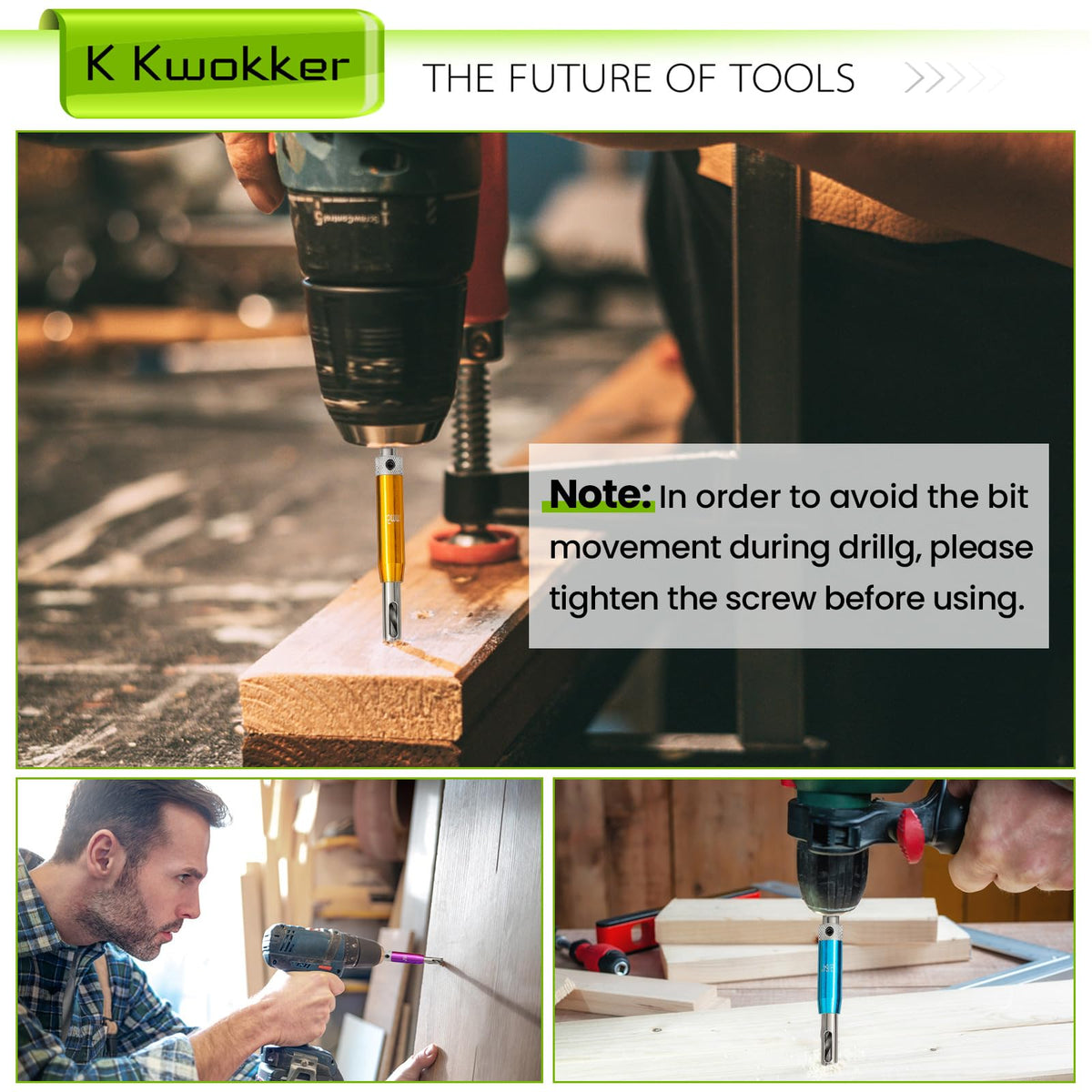 K Kwokker colorful aluminum case aiding fast tool identification