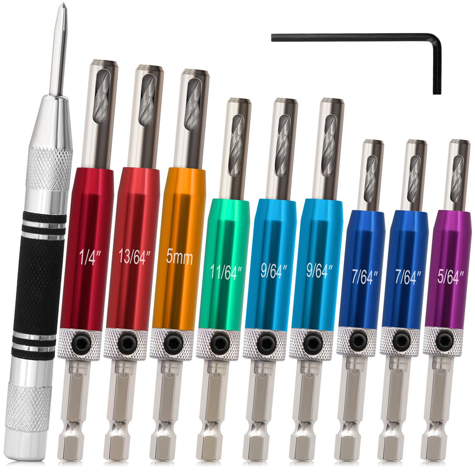 K Kwokker Vix bit 5-64 for precise hinge hole centers in wood and metal