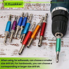 K Kwokker VIX bit 9-64 inch designed for metal hinge holes