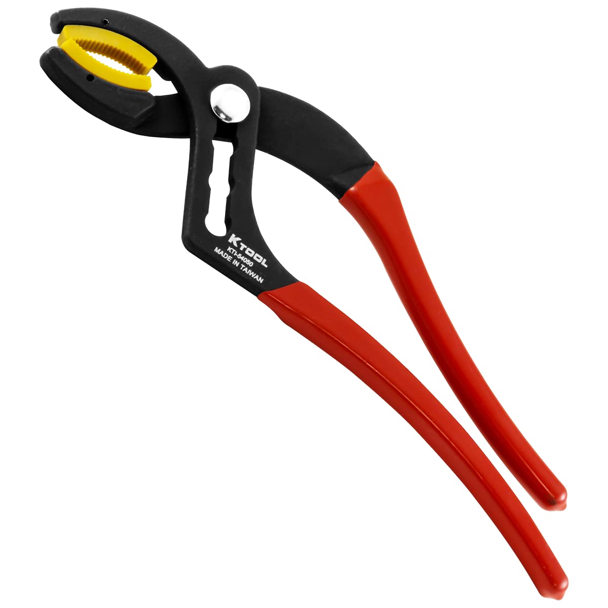 K Tool International 54050 cannon plug pliers side view with non-marring jaws protecting connectors.