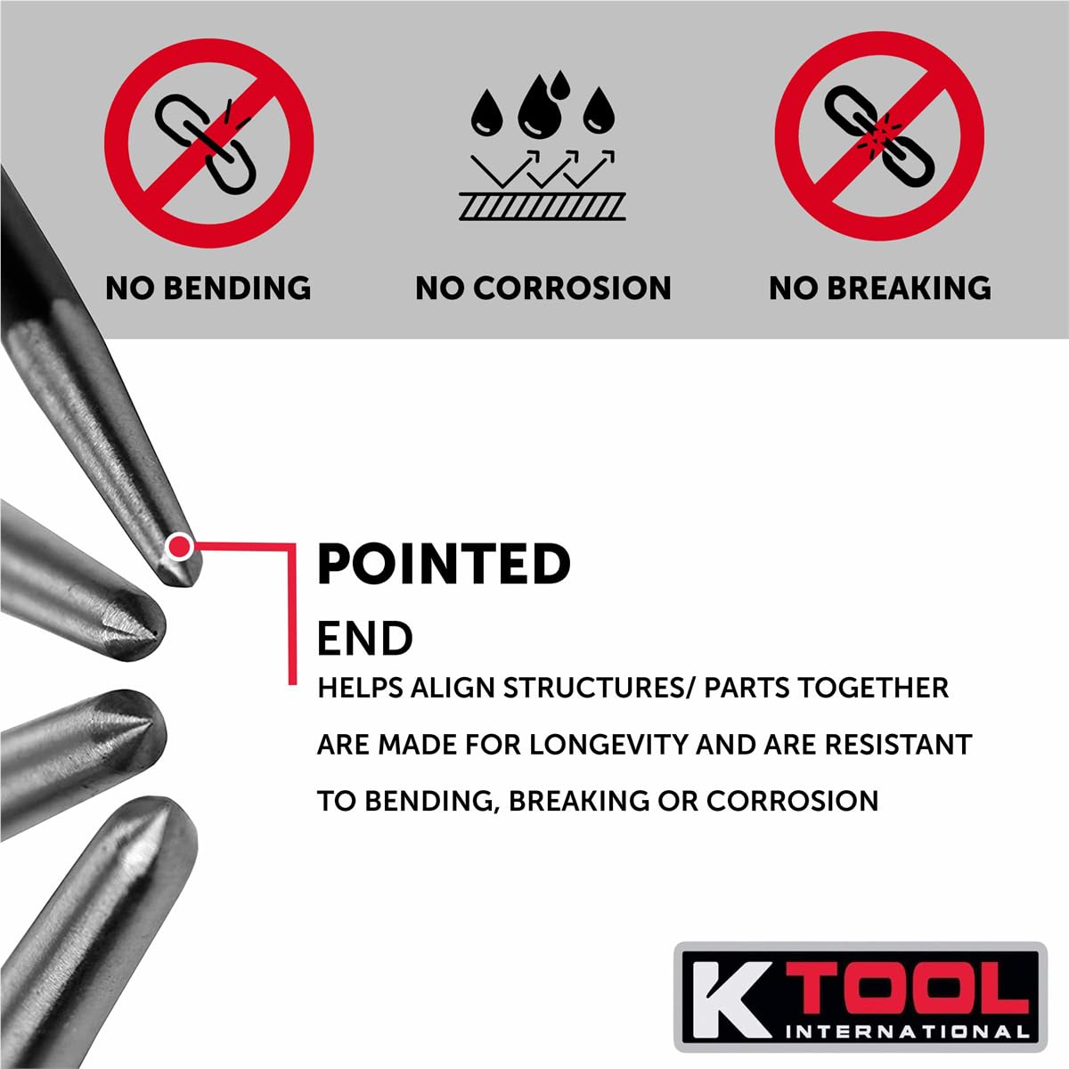 K Tool International 71600 foam display carton enhances shop presentation and storage.