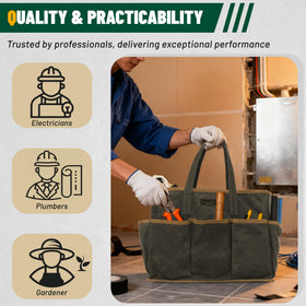 Kaaltisy Waxed canvas bag easy to wipe clean after use