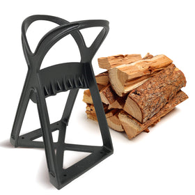 KABIN Kindle Quick Log Splitter in use for safe log splitting into kindling.