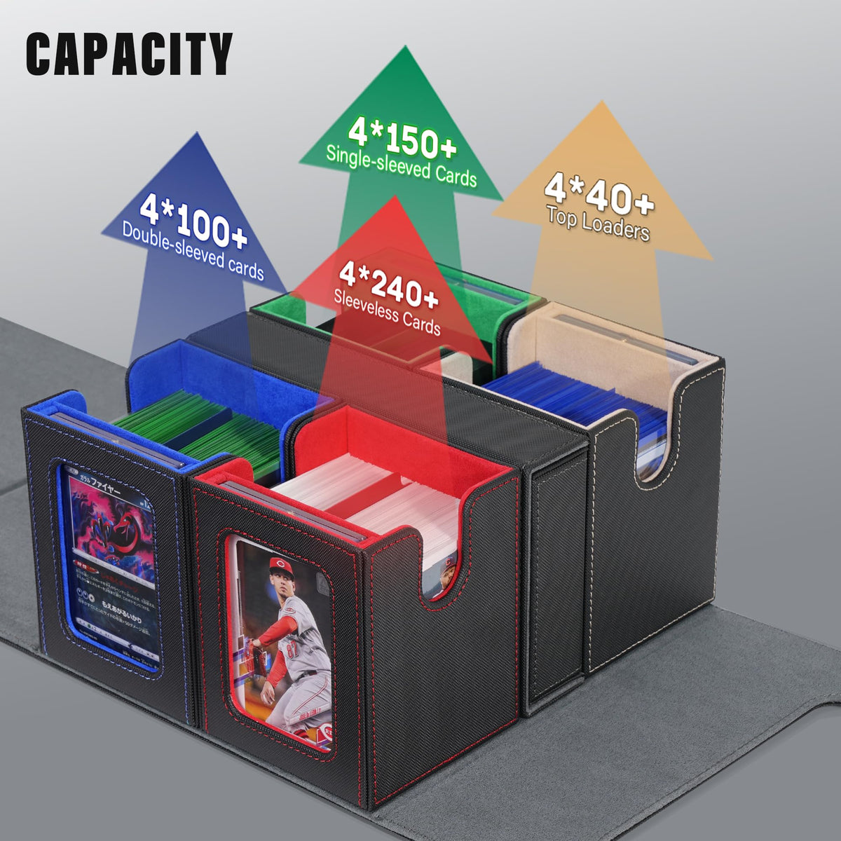 Kabinka card deck box dice-tray keeps dice and tokens organized for quick setup.