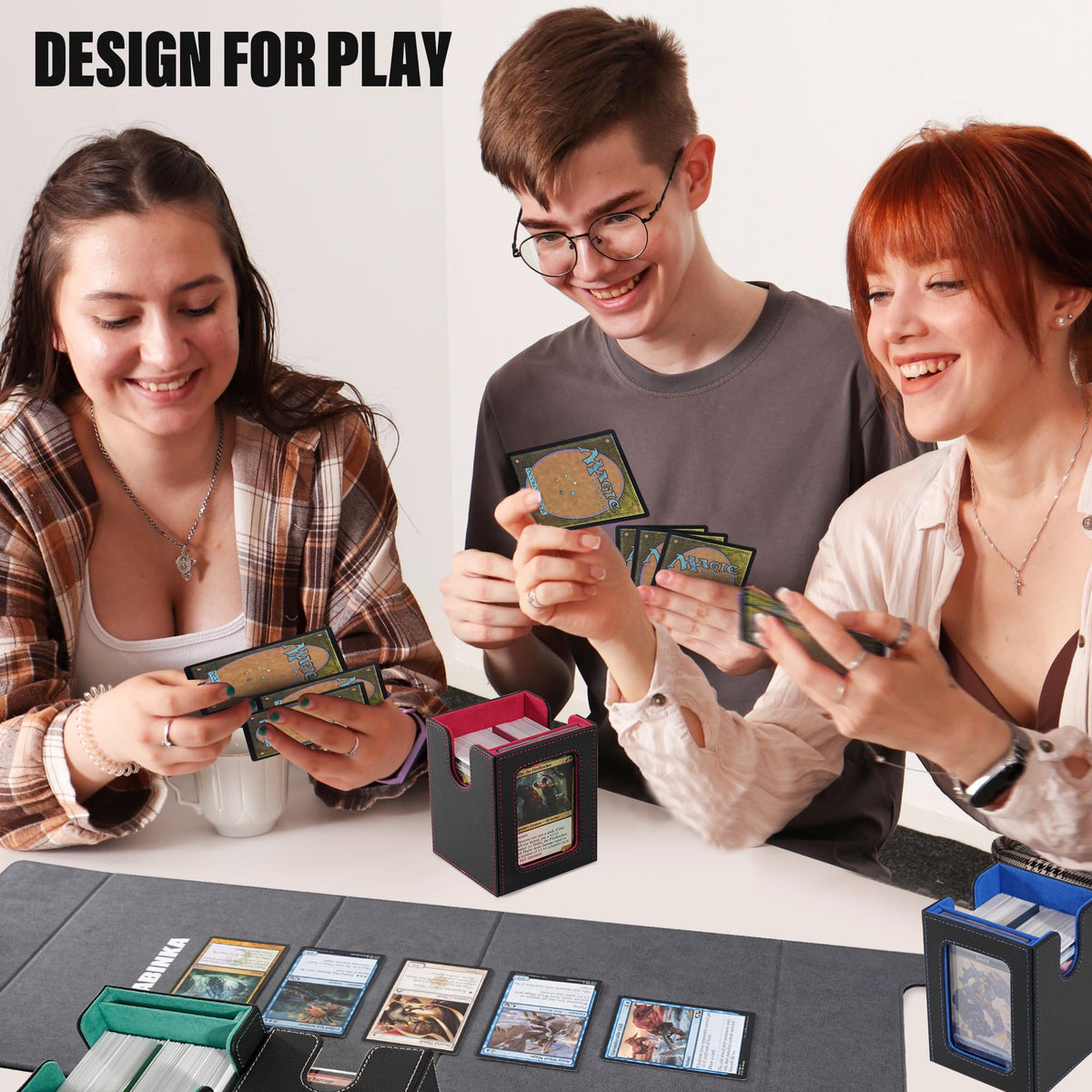 Kabinka double-sleeved card-storage fits robust MTG decks without crowding.
