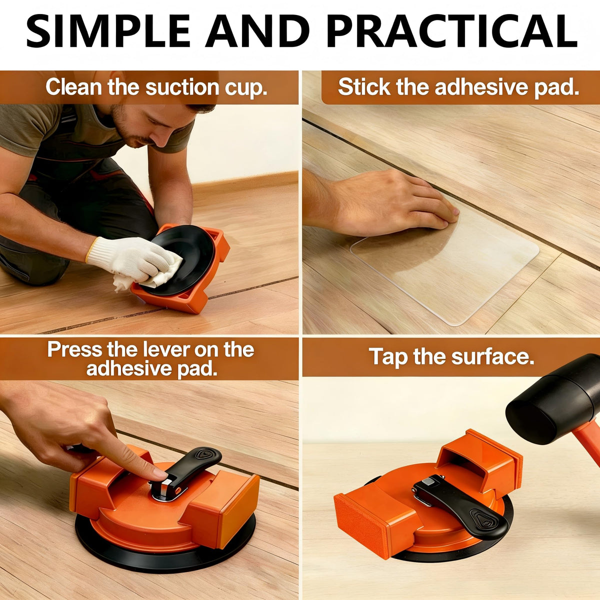 KABMEZHC Floor Gap Repair Tool quick 3 step process for fast fixes