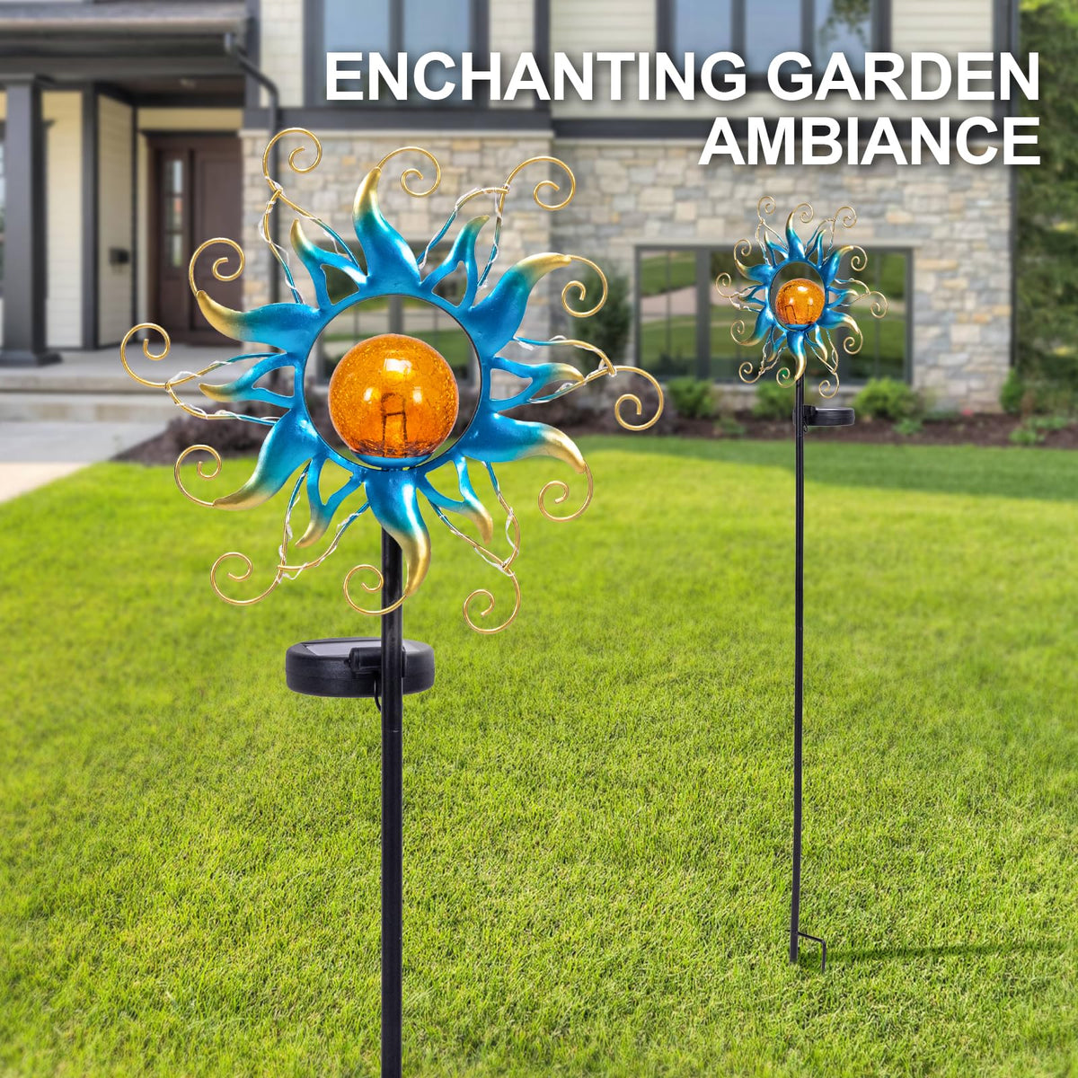 Kacux outdoor pathway light with simple single-button operation