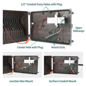 Kadision LED Wall Pack aluminum housing with IP65 protection for harsh weather.