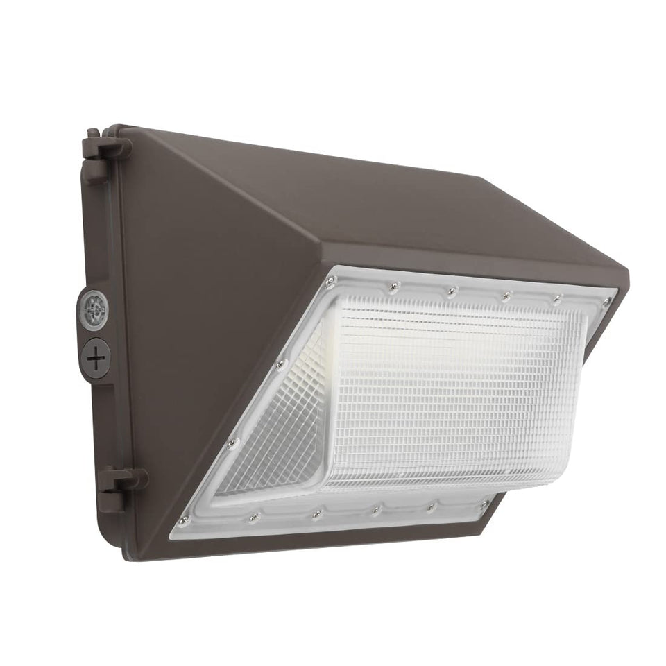 Kadision LED Wall Pack front view with wide 7,800 lm coverage for entrances.