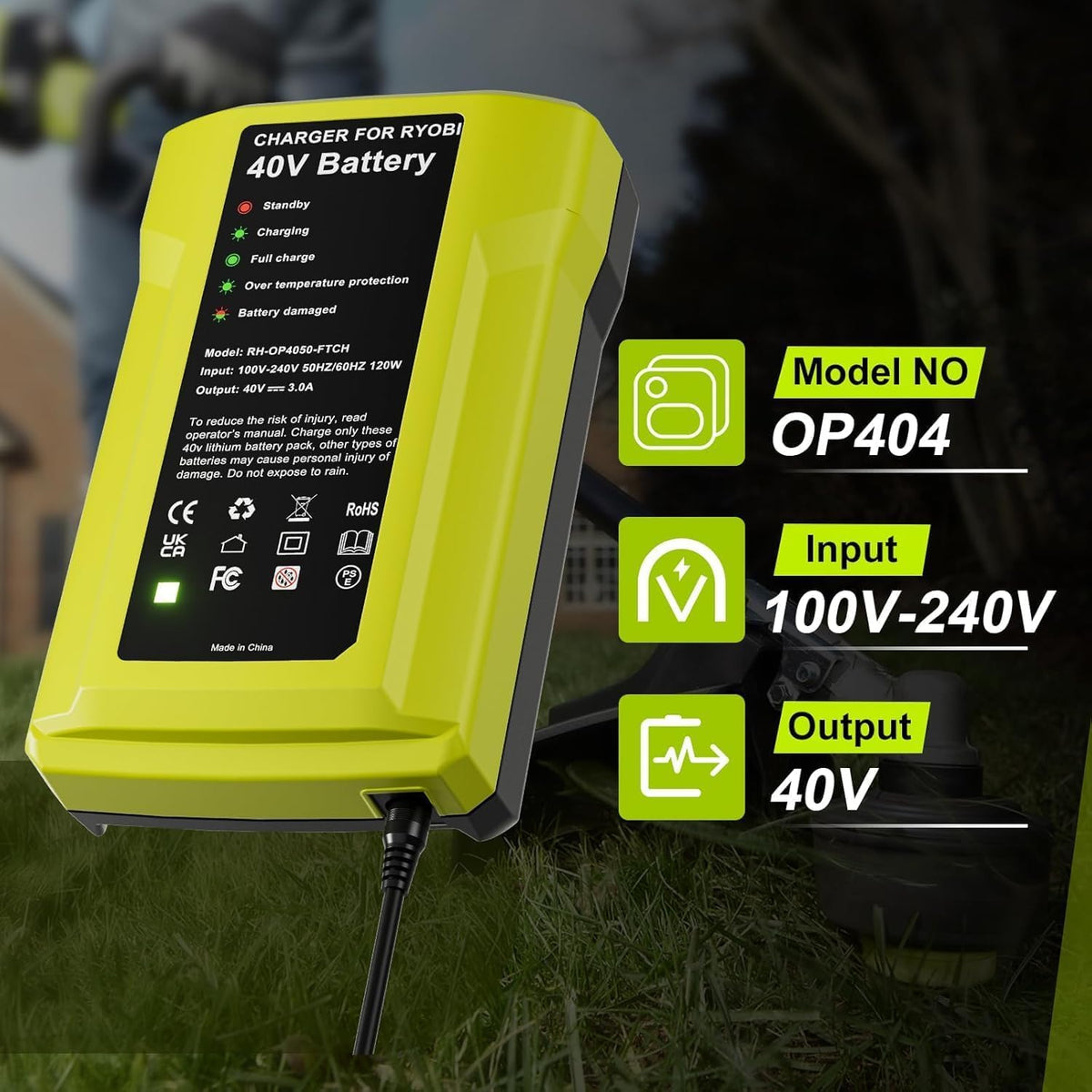 kaejil 2Pack 7.0Ah LED indicator shows charge level at a glance