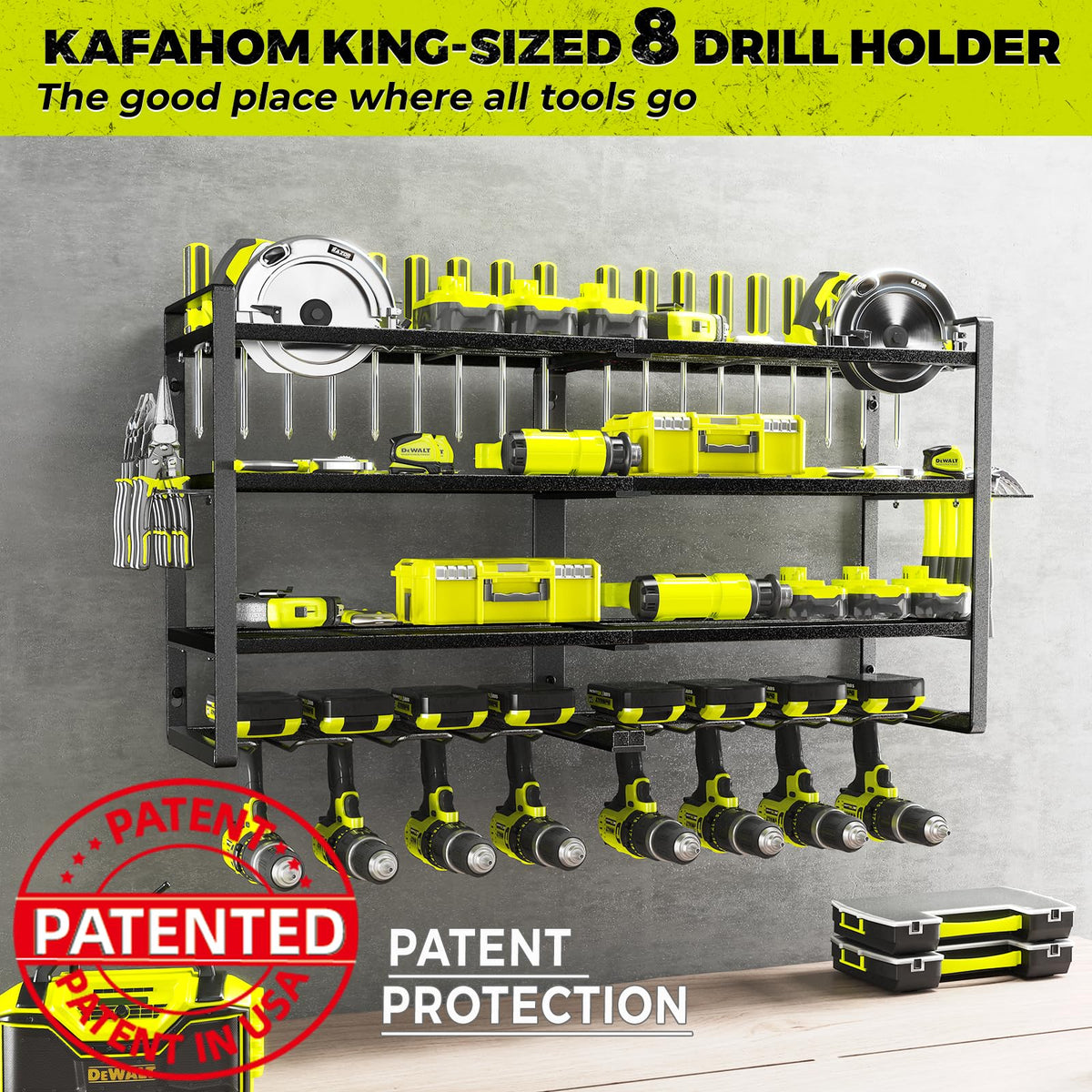 KAFAHOM durable steel construction resists rust for lasting use.