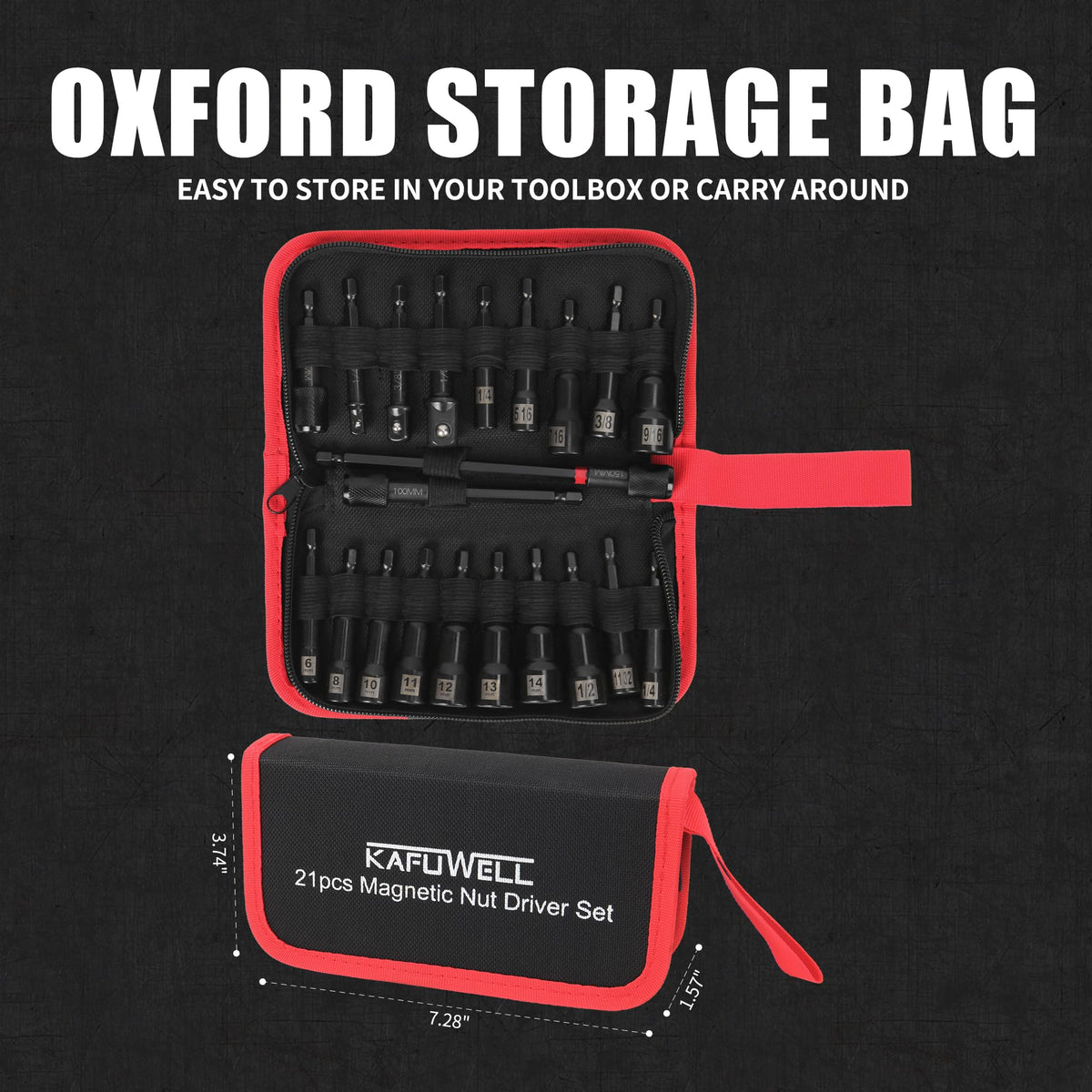 KAFUWELL Oxford storage bag stores the entire set for travel