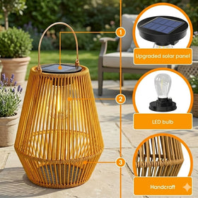 KagoLing solar-lantern-patio-ambience casts soft glow along pathways