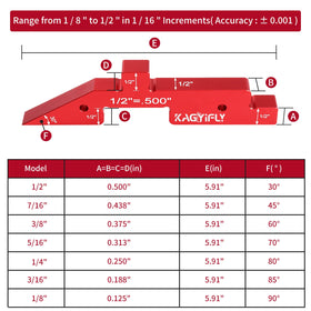 KAGYIFLY router setup bars 3/8 inch for consistent gauge and depth reference