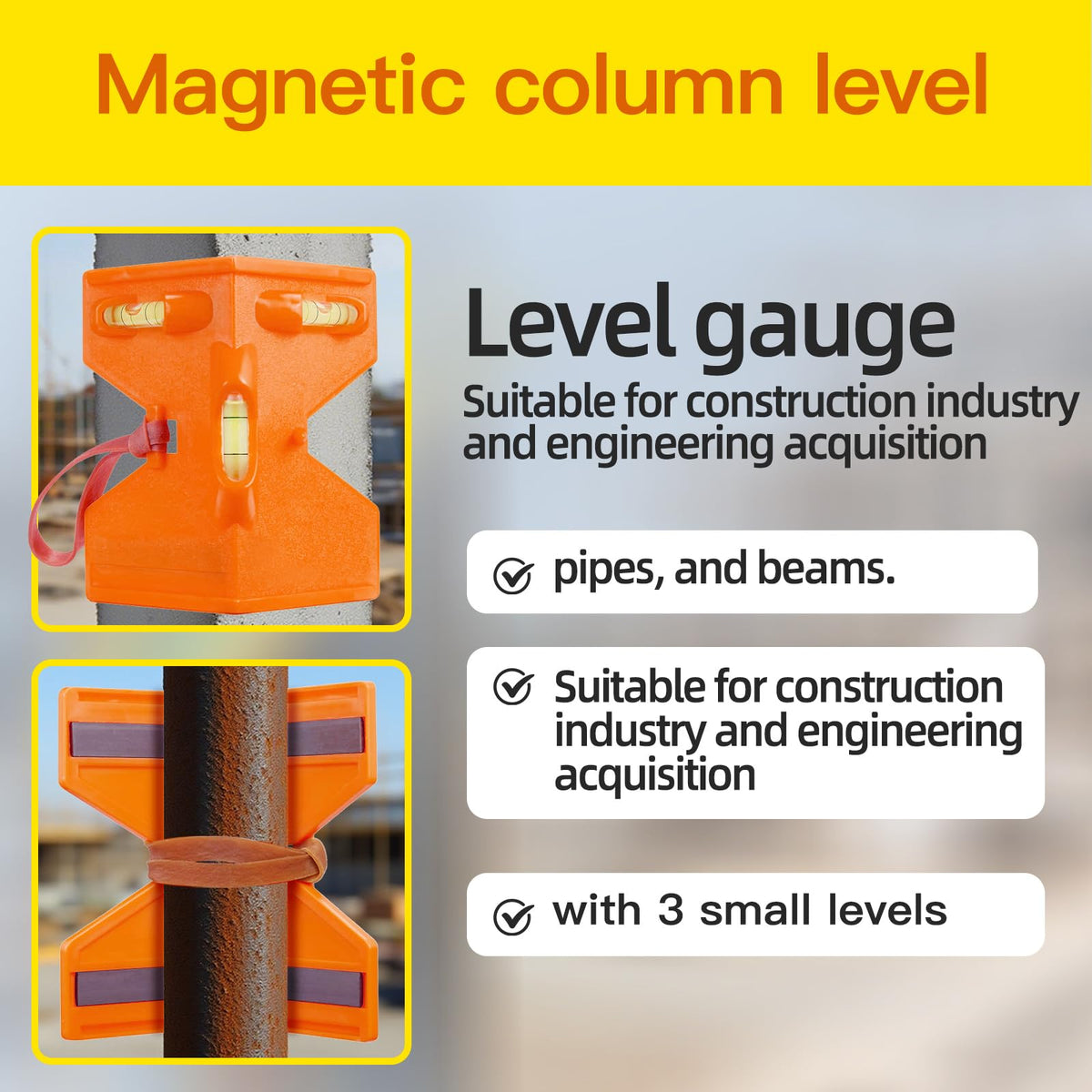 KAIGESZAD Five built-in levels improve layout visibility during construction.