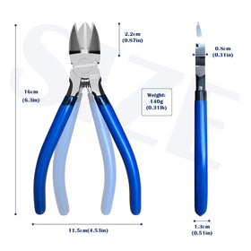 KAIHAOWIN wire cutters blue handle for easy visibility in your toolbox.