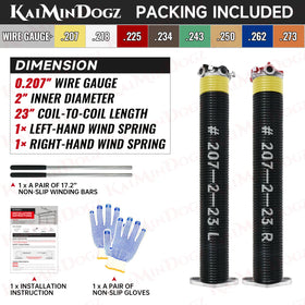 KaiMinDogz non-slip winding bars provide secure grip during installation