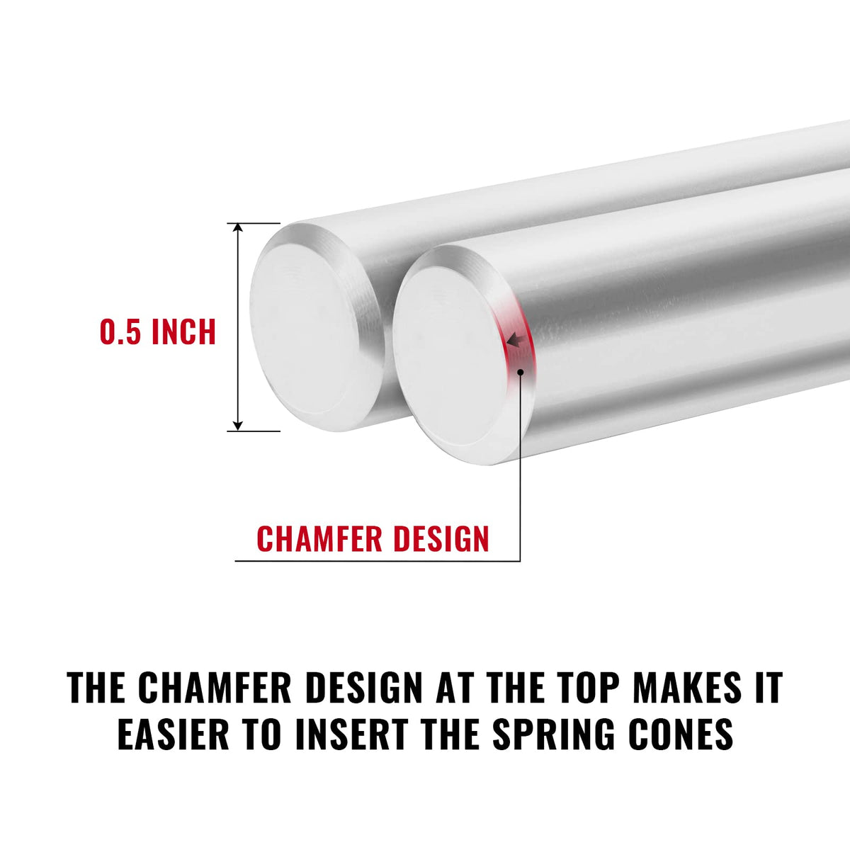 KaiMinDogz zinc-plated finish resists rust during use.