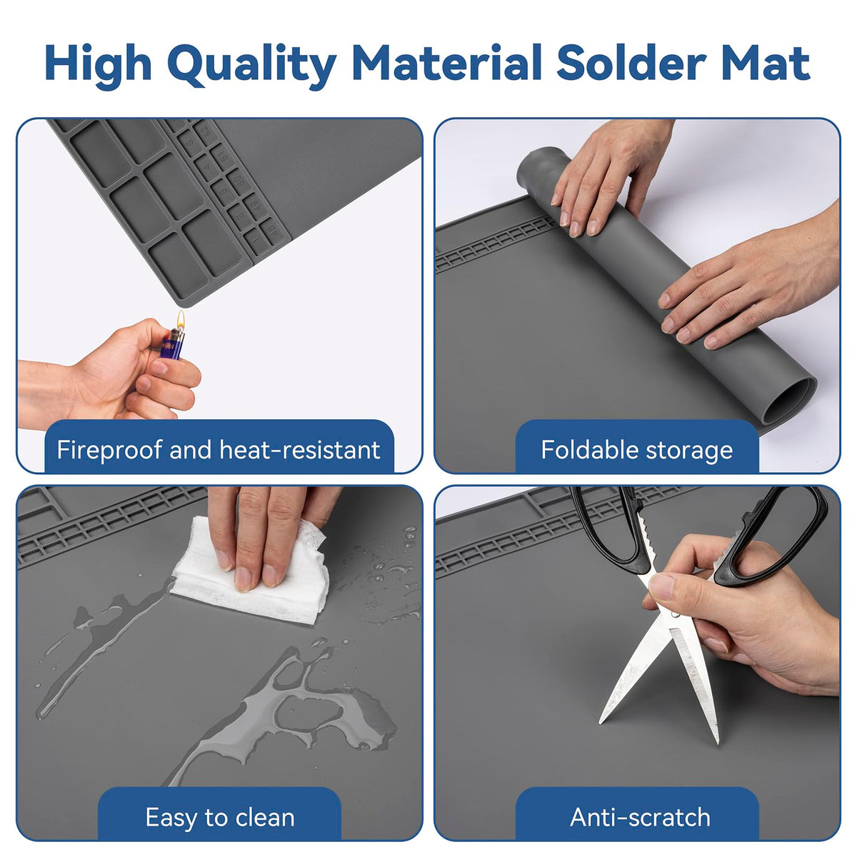 Kaisi foldable silicone design enables portable repair setups