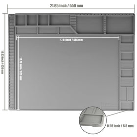 Kaisi 21.6 x 16.9 inch soldering mat provides expansive workspace