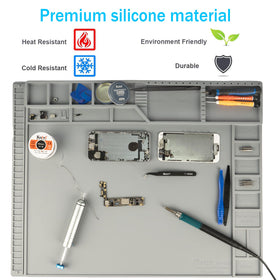 Kaisi silicone work surface protects your bench during soldering