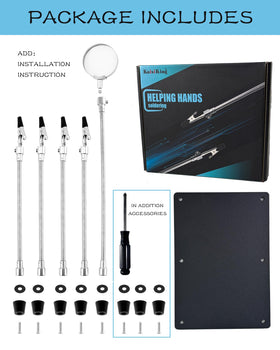 Kaisiking Helping Hands four-arm gooseneck setup offers flexible component positioning