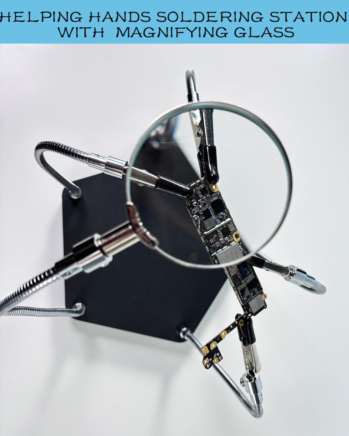 Kaisiking Helping Hands gooseneck arms offer flexible, precise positioning.