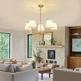 KAISITE 27-inch chandelier suits large dining spaces.