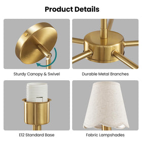 KAISITE adjustable height five-rod system fits varied ceilings.