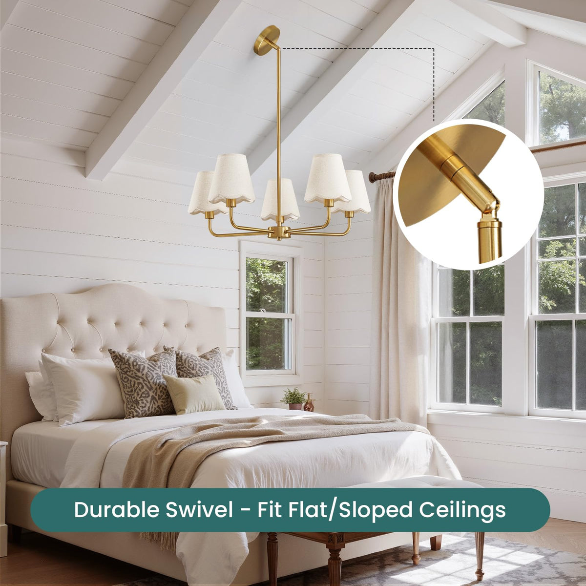 KAISITE brushed gold finish shines with premium metal craftsmanship.