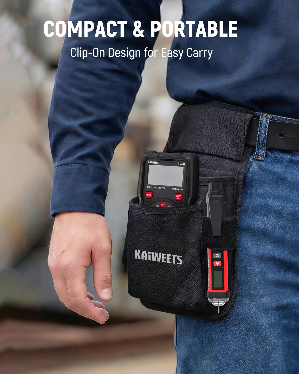 Kaiweets 5-minute auto shut-off conserves battery during long inspections.