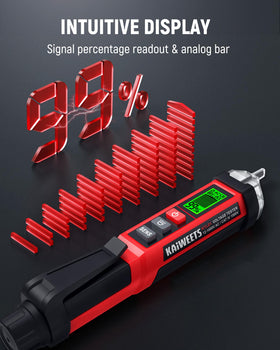 Kaiweets tester provides audible buzzer and color code alerts for intuitive detection.