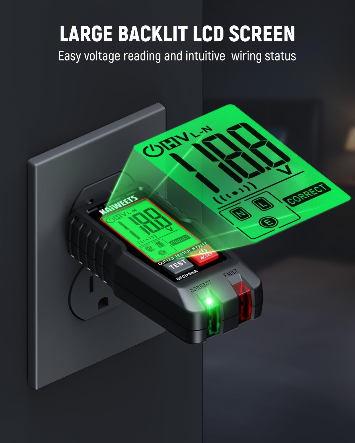 KAIWEETS compact design fits tight spaces during on-site inspections.