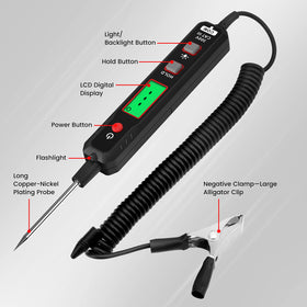 KAIWEETS compact kit includes pouch and spare battery for storage and readiness