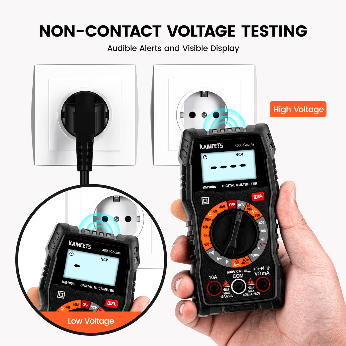 KAIWEETS foldable stand enables hands-free measurement