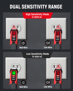 Kaiweets dual-range switch lets you tailor sensitivity for home or professional tasks.