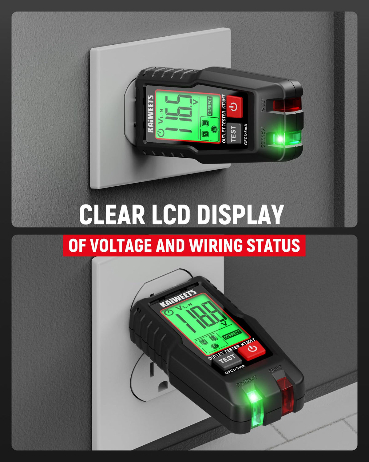 KAIWEETS KIT01 auto-off feature conserving battery life.