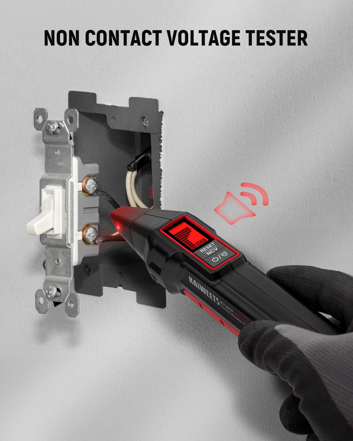 Backlit KT301 LCD readout for operation in dim breaker panels
