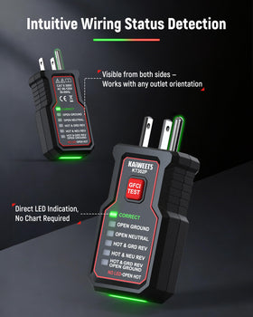 Kaiweets KT302P dual-led indicators show six wiring conditions clearly.