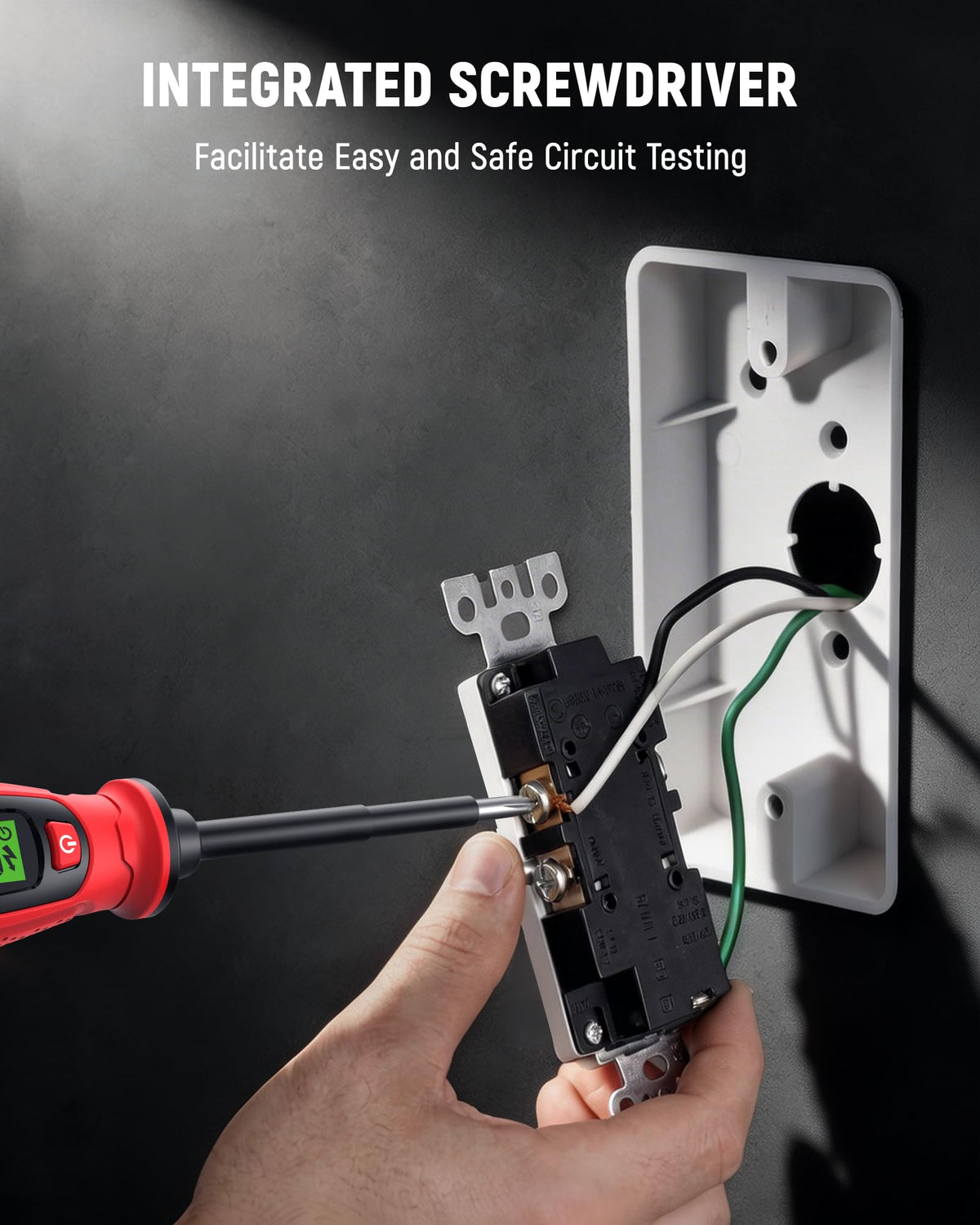 KAIWEETS KTS01 continuity test confirms circuit integrity before replacement.