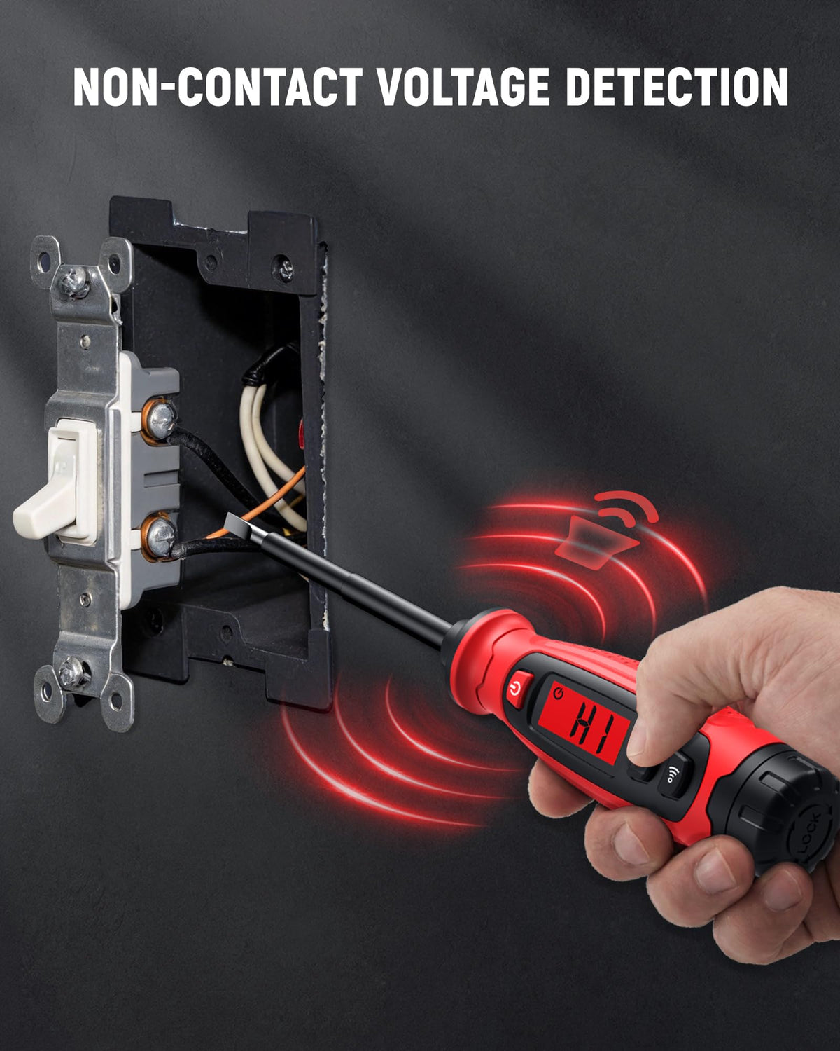 KAIWEETS KTS02 magnetic slotted screwdriver tip for fastening.