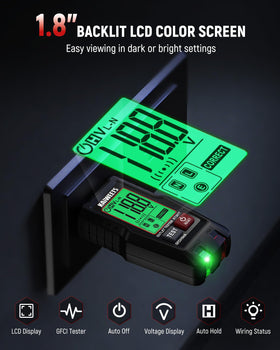 KAIWEETS seven common wiring faults detection helps identify issues safely.