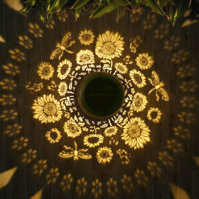 Kaixoxin bronze solar lantern; durable metal with weatherproof lighting for outdoor spaces.