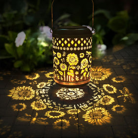 Kaixoxin sunflower lanterns; IP44-rated, weather-ready lighting for gardens and walkways.