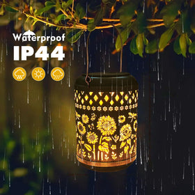 Kaixoxin sunflower lamps; energy-saving lighting ideal for porch dining and relaxing.