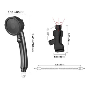 KAIYING included hose and G1-2 connector simplify fitting.
