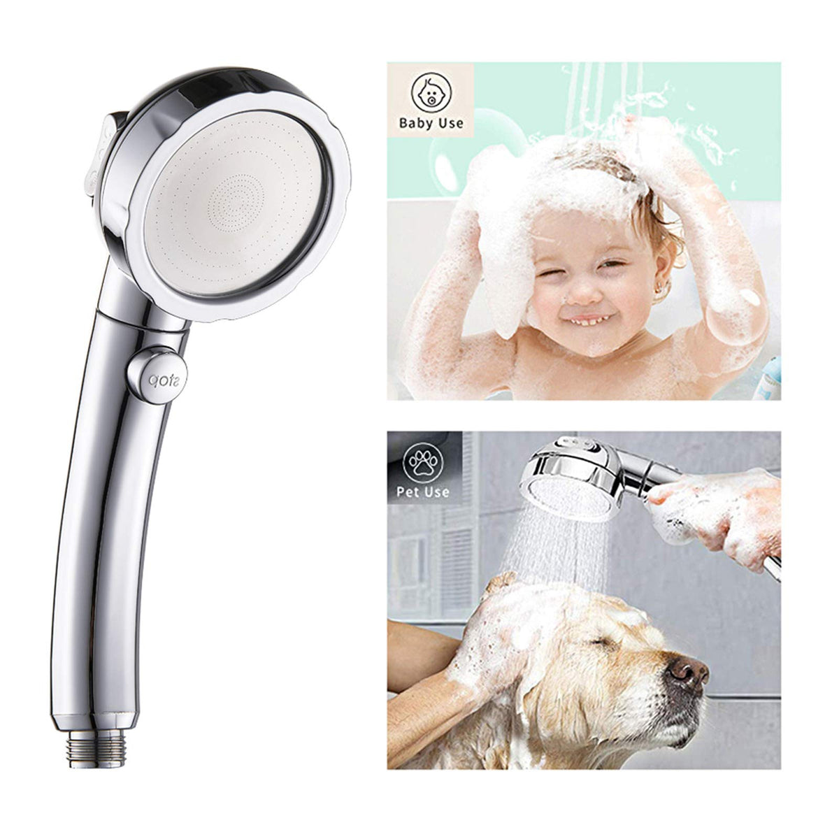 Kaiying three spray modes on shower head for versatile showers