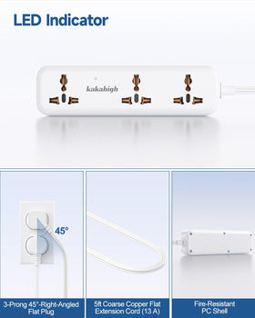 Kakahigh smart USB charging ports auto-detect devices for faster charging.