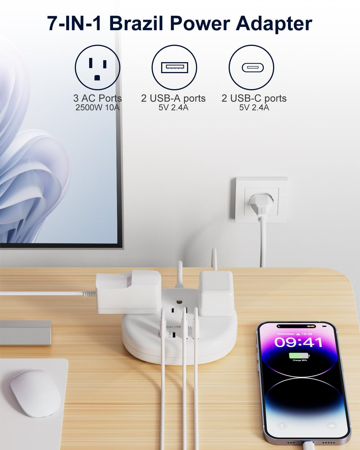 kakahigh type-n plug us-to-brazil: safe compatibility for Brazil trips.